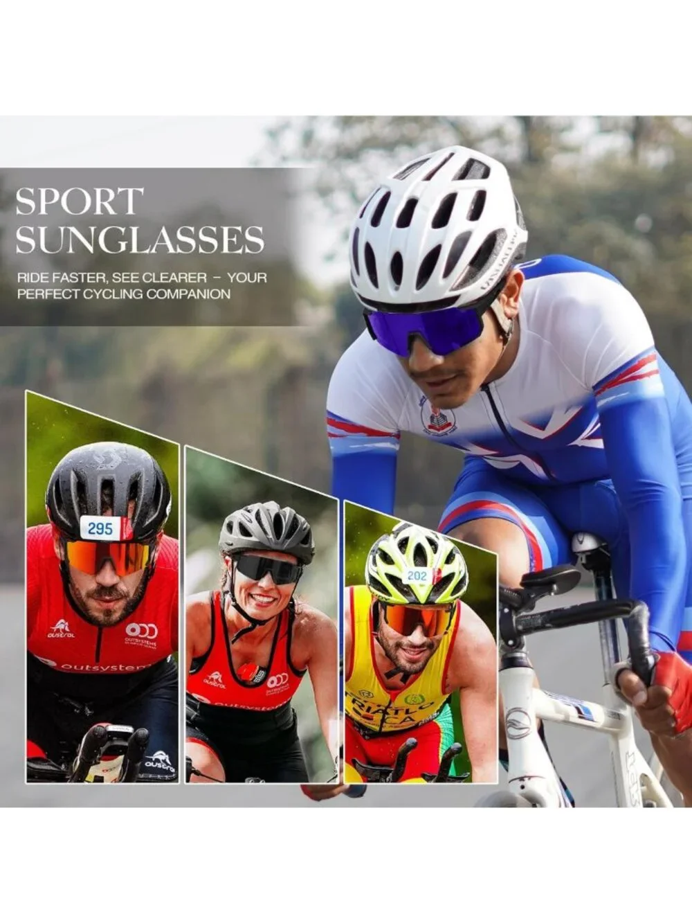 Lightweight Polarized Sport Sunglasses for Men & Women - UV Protection for